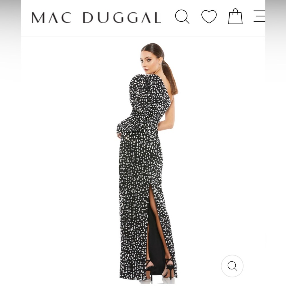 Mac Duggal One shoulder dress - Picture 3 of 7